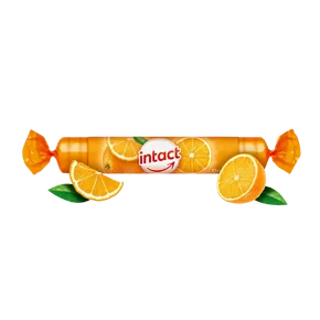 Intact Hroznový cukr s vitaminem C pomeranč 40 g